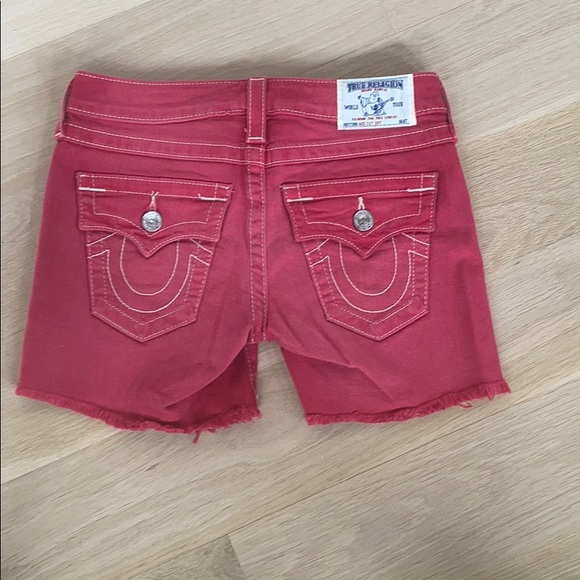 Hot pink True Religion shorts - Picture 2 of 2